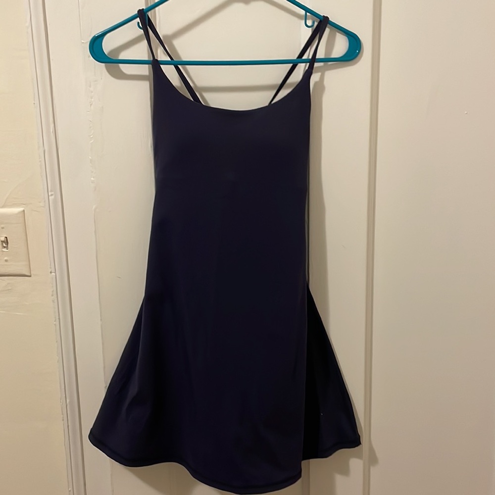 Halara Exercise Dress Everyday Cloudful™ Backless 2-in-1 Flare - Picture 4 of 7